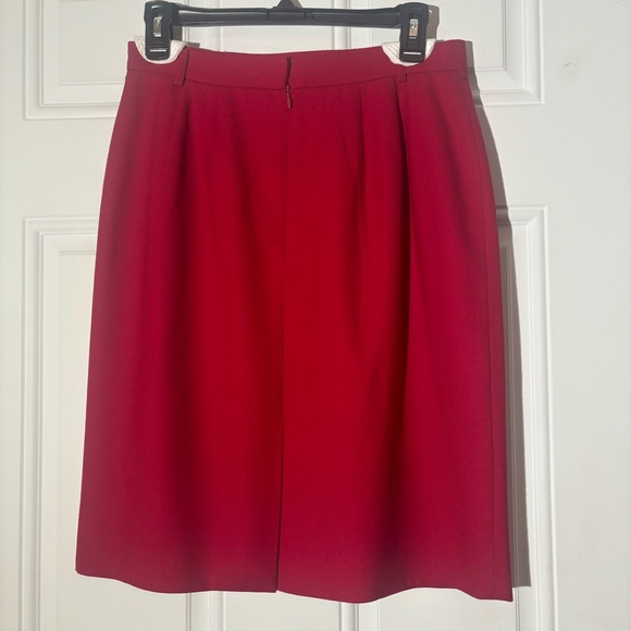 Talbots Dark Red Worsted Wool Pencil Skirt, Size 10 - Picture 2 of 10